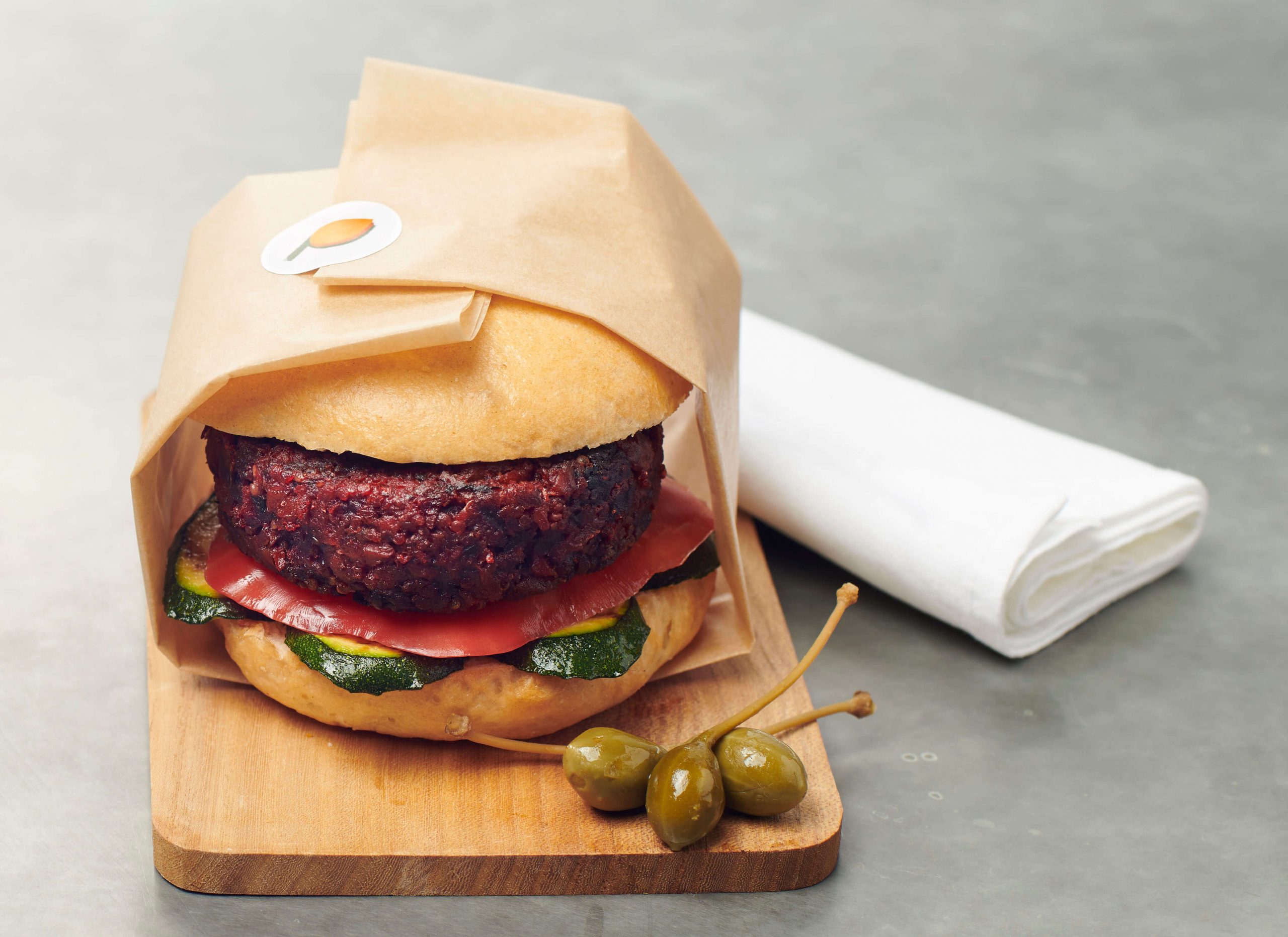 Beetroot Burger Dish