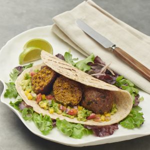 Jak Falafel Roti with Guacamole Salsa - Serves 2